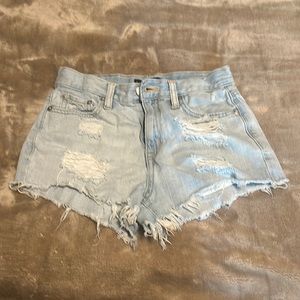 Aero Distressed High Rise Short- Size 000
